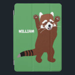 Mensagem Personalizada de Panda Vermelha Custa Per<br><div class="desc">Crie um cobrir personalizado para proteger sua engrenagem ao adicionar seu nome a este cobrir com uma ilustração de um panda vermelho em pé sobre duas pernas contra um fundo verde brilhante. Sobre a ilustração: Os pandas vermelhos são uma espécie ameaçada de extinção que vive nas montanhas do Nepal, China...</div>