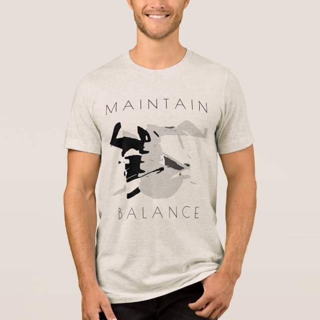 Mensagem positiva "Manter saldo" em preto-Cinza (Frente)