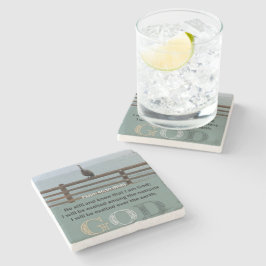 Mensagem Salm - Psalm 46-10 - Porta copos De Pedra