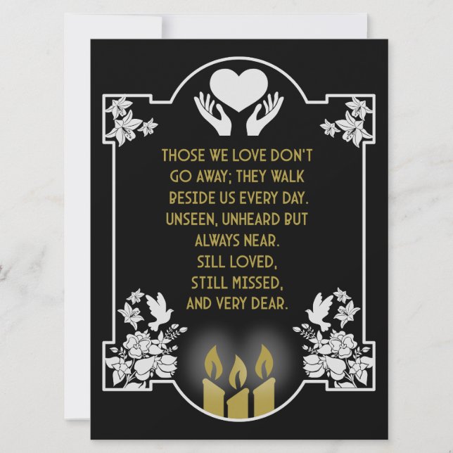 Mensagens de pêsames (Frente)