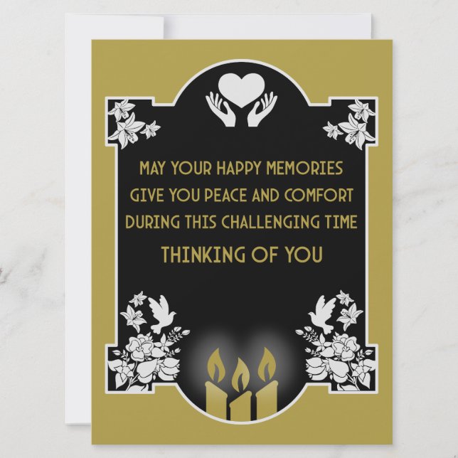 Mensagens de pêsames (Frente)