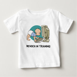 mensch em formação de camisa iídica ou