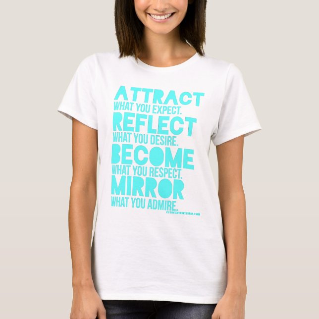 ​ "menta" para ATTRACT - Camisa muscular feminina (Frente)
