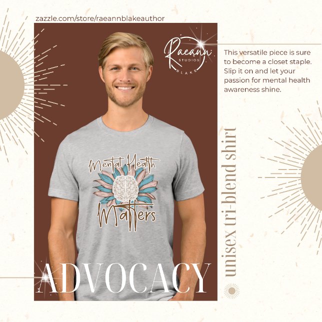 Mental Health Matters Unisex Tri-Blend Shirt (Criador carregado)