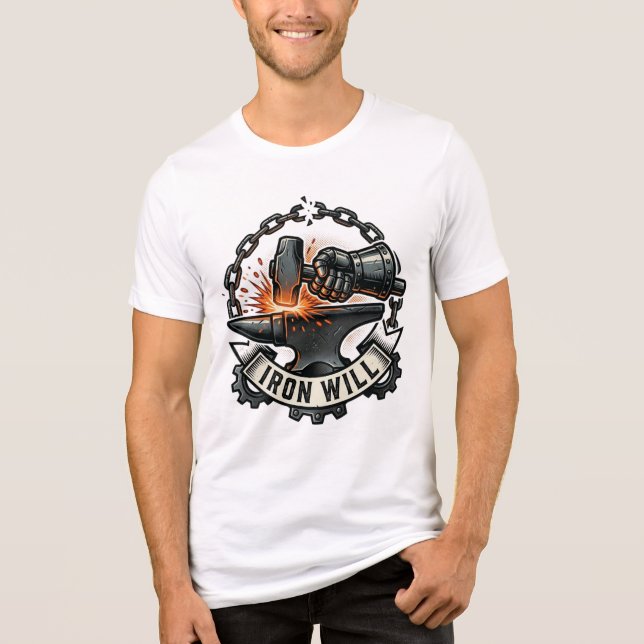 Mentalidade Motivacional Vontade de Ferro Unisex B (Frente)