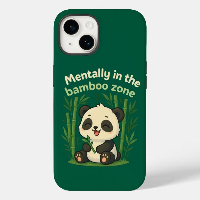 Mentally in the Bamboo Zone – Cute Panda iPhone Ca (Verso)