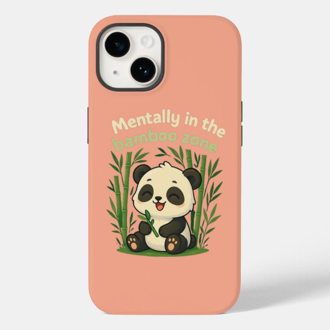 Mentally in the Bamboo Zone – Cute Panda iPhone Ca (Verso)