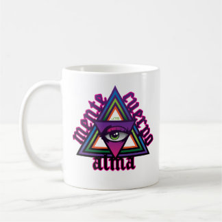 Mente Cuerpo Alma caneca de café Espiritualidade e