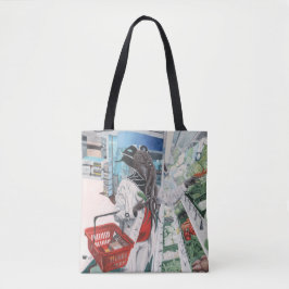 Mente Flayer Grocery Store Fantasy Art Tote Bag