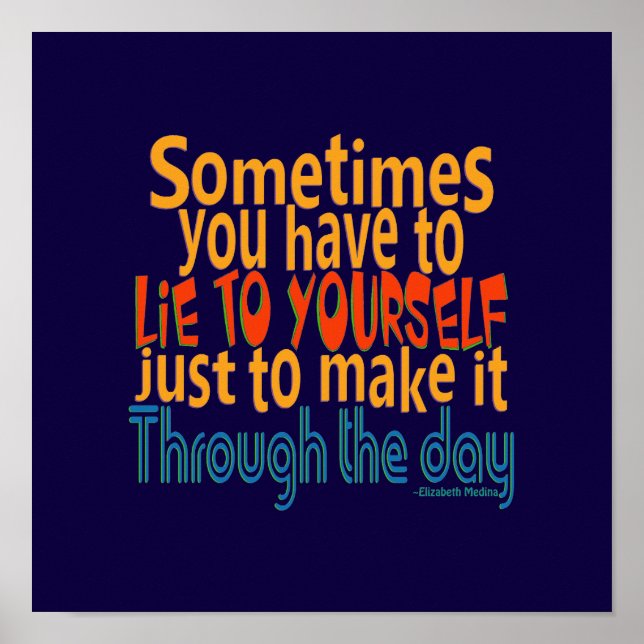 Mentir para si mesmo / MUDAR COR - Poster (Frente)