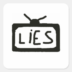 Mentiras da televisão - etiqueta