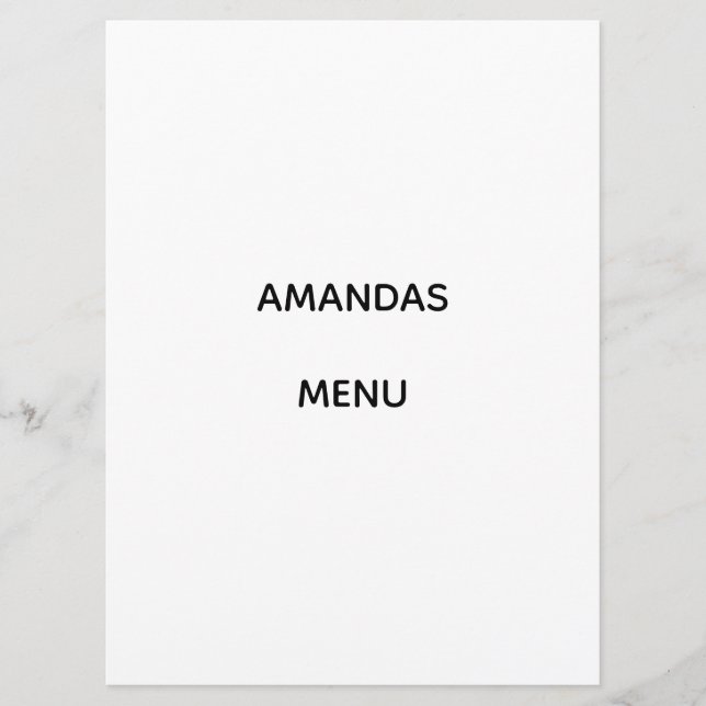 MENU (Frente)