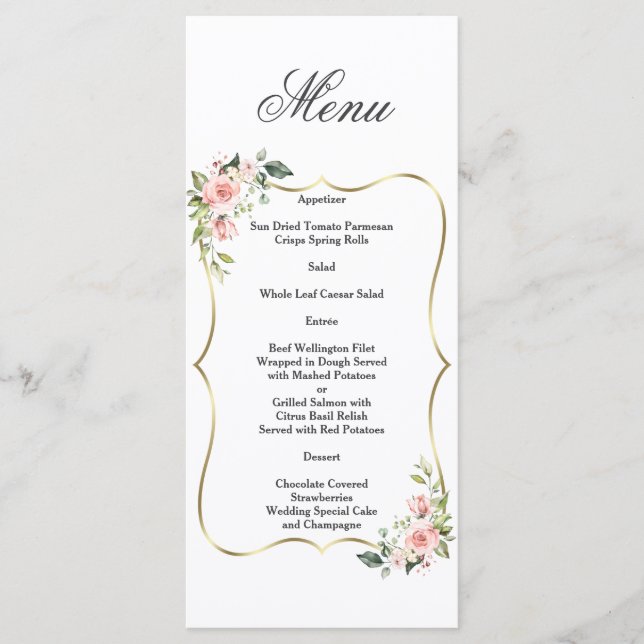 Menu 1920 Real Dourado Excelente Negro Gatsby (Frente)