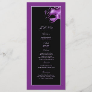 Menu 25 partido do preto do Lilac do roxo do doce 16
