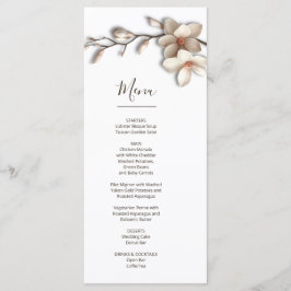 Menu 3D Magnolia Flowers