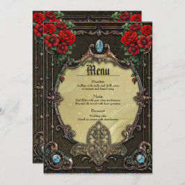 Menu A armação ostenta um design opulente