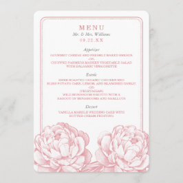 Menu A Bonito Coleção de Casamentos Florais Peony