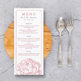 Menu A Bonito Coleção de Casamentos Florais Peony
