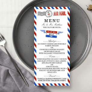 Menu A Coleção de Casamentos de Correio Aéreo Modern