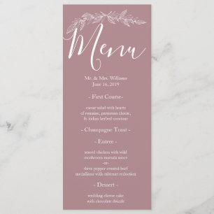 Menu adoração floral