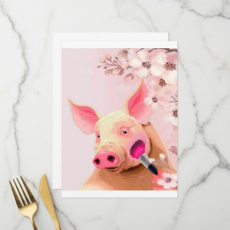 Menu adorador de porcos de beleza