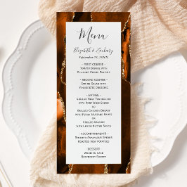 Menu Ágata Dourada Laranja Queimada Casamento