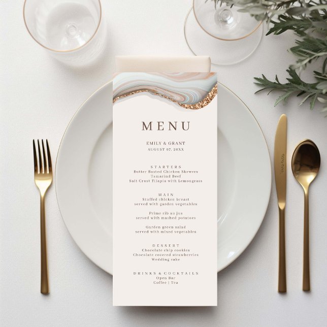 Menu Agate Marble Stone (Criador carregado)