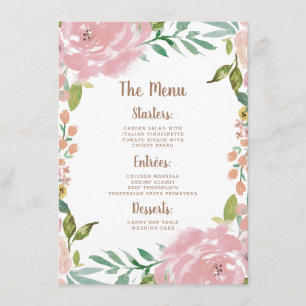 Menu AllRosa Vintage Dusty Pink Janto Floral