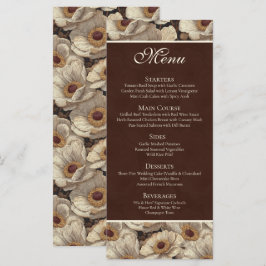 Menu Anêmonas Ousadas Jardim Estético Casamento