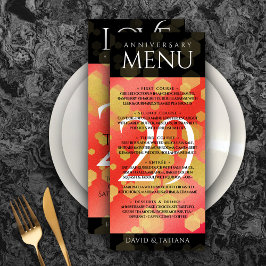 Menu Aniversário de Casamento da Elegante 29 Garnet