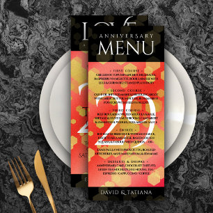 Menu Aniversário de Casamento da Elegante 29 Garnet