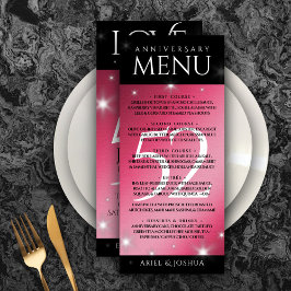 Menu Aniversário de Casamento de Ruby da Elegante 52ª E