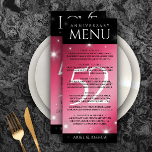 Menu Aniversário de Casamento de Ruby da Elegante 52ª E