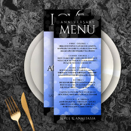 Menu Aniversário de Casamento do Elegante 45º Sapphire