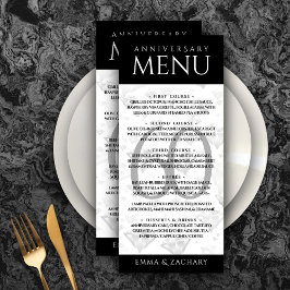 Menu Aniversário de Casamento do Elegante 60º Diamond