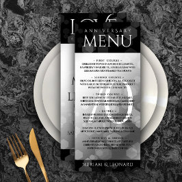 Menu Aniversário de Casamento do Platinum 70 Elegante