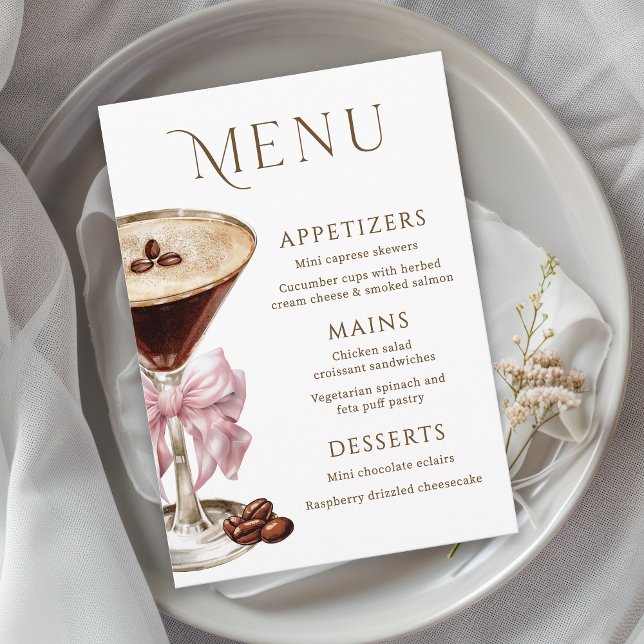 Menu Aniversário De Espresso Martini, Bit Mais Ant (Criador carregado)