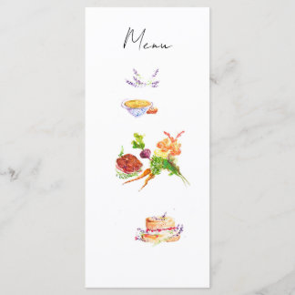 Menu Aquarela