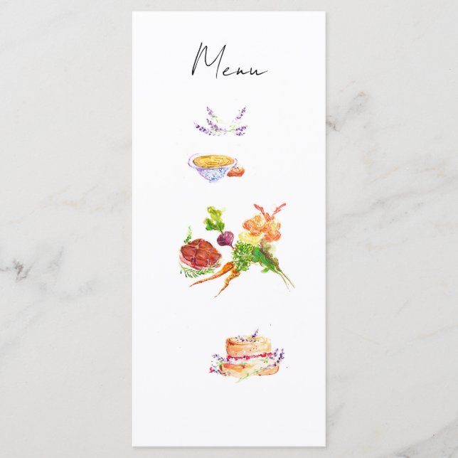Menu Aquarela (Frente)