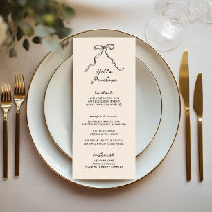 Menu Arco Caprichoso Personalizável Manuscrito