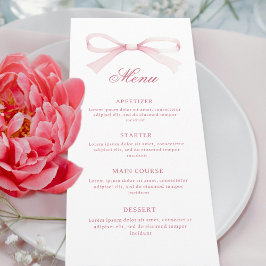 Menu Arco Clássico Rosa Aquarela
