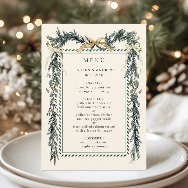 Menu Arco de Ouro e Grinalda de Verdura Casamento Marfi (Criador carregado)
