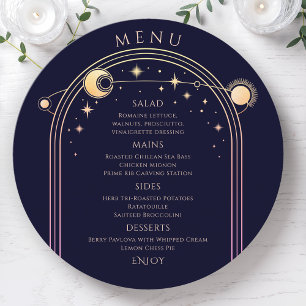 Menu Arco-Íris Azul Sol Lua Azul Estende Casamento Espa