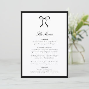 Menu Arco Simples Casamento Clássico