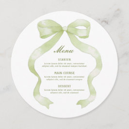 Menu Arco Verde Elegante