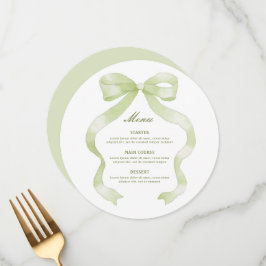 Menu Arco Verde Elegante