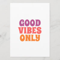 Arte de Parede de Tipografia Vibrações Positivas