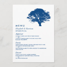 Menu Árvore de Carvalho Azul, Casamento Russo e Minimal