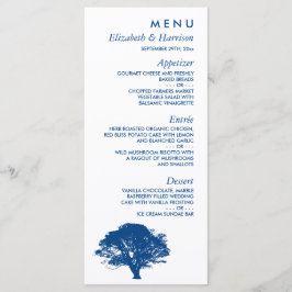 Menu Árvore de Carvalho Azul, Casamento Russo e Minimal