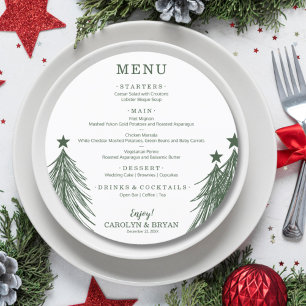 Menu Árvores de Natal Simples e Elegantes